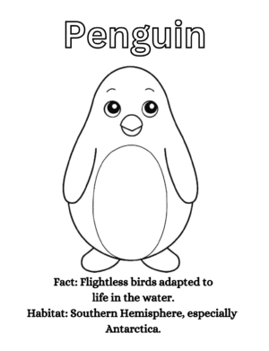 Sea Animal Coloring PDF Book: with facts and habitats - Image 5