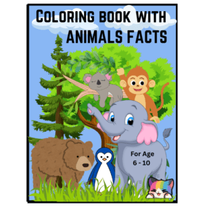 Animals Facts Coloring Book