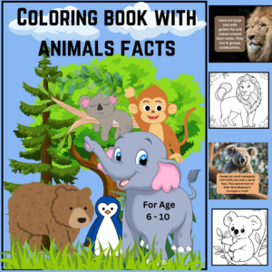 Animals Facts Coloring Book - Image 2