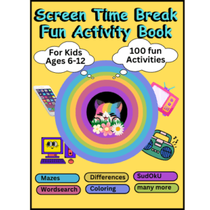 Screen Time Break Activity Book For Kids